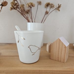 Tasse oiseau doré