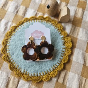 Boucles fleurs retro