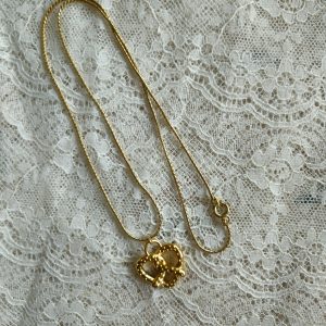 Collier bretzel doré