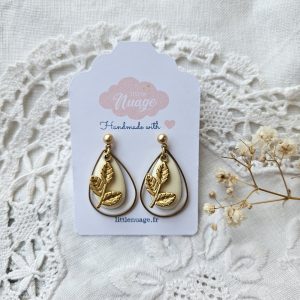 Boucles Gouttes blanches