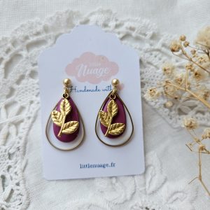 Boucles Gouttes violettes