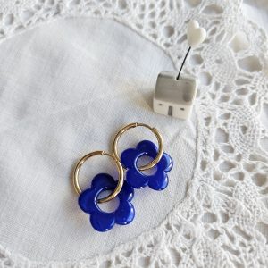 Créoles Stella *bleu roi*