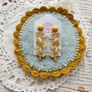 Boucles cascades *jaune moutarde*