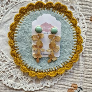 Boucles cascades *vert de gris*