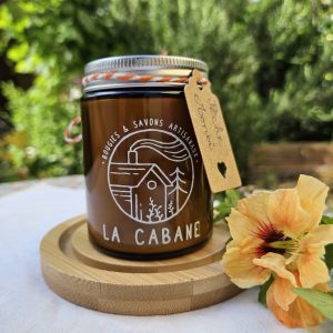 Bougie naturelle: Pêche-Monoï