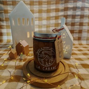 Bougie naturelle: Pomme-Cannelle