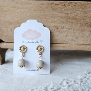 Boucles Chrysanthèmes *gris*