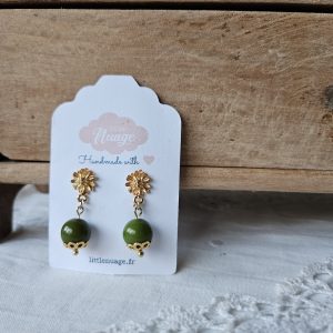Boucles Chrysanthèmes *vert*