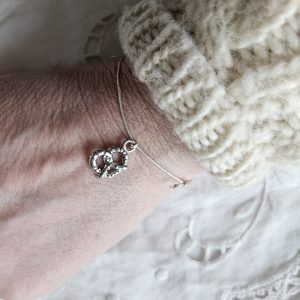 Bracelet bretzel argenté