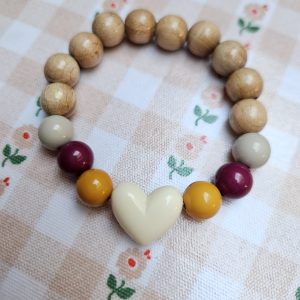 Bracelet coeur blanc