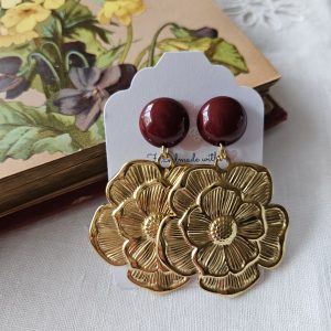 Boucles Eglantine  *bordeaux*
