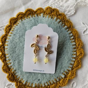 Boucles feuillages *jaune*