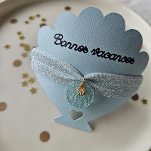 Bracelet coquillage *bleu*